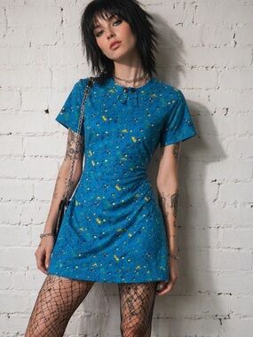 Brooklyn Industries Patterned Graphic Dress